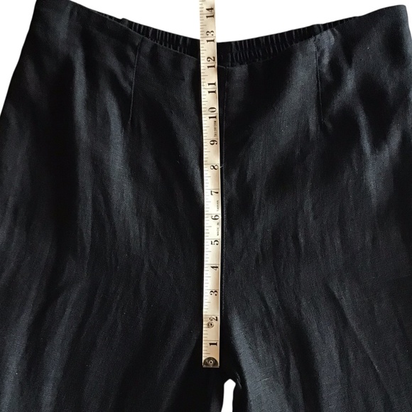 NWOT Kokomarina Black Linen Wide Leg Pants - Picture 10 of 14